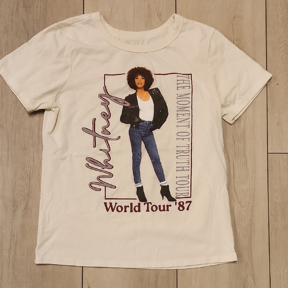 Whitney Houston Concery World Tour  Tee Size Medium